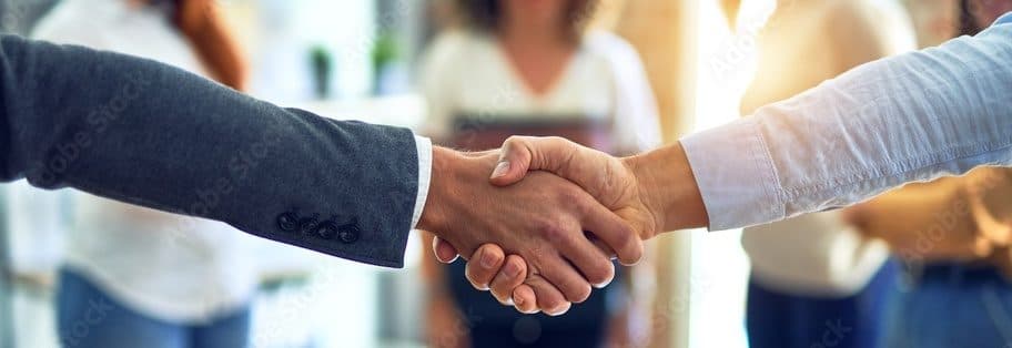 handshake between professionals